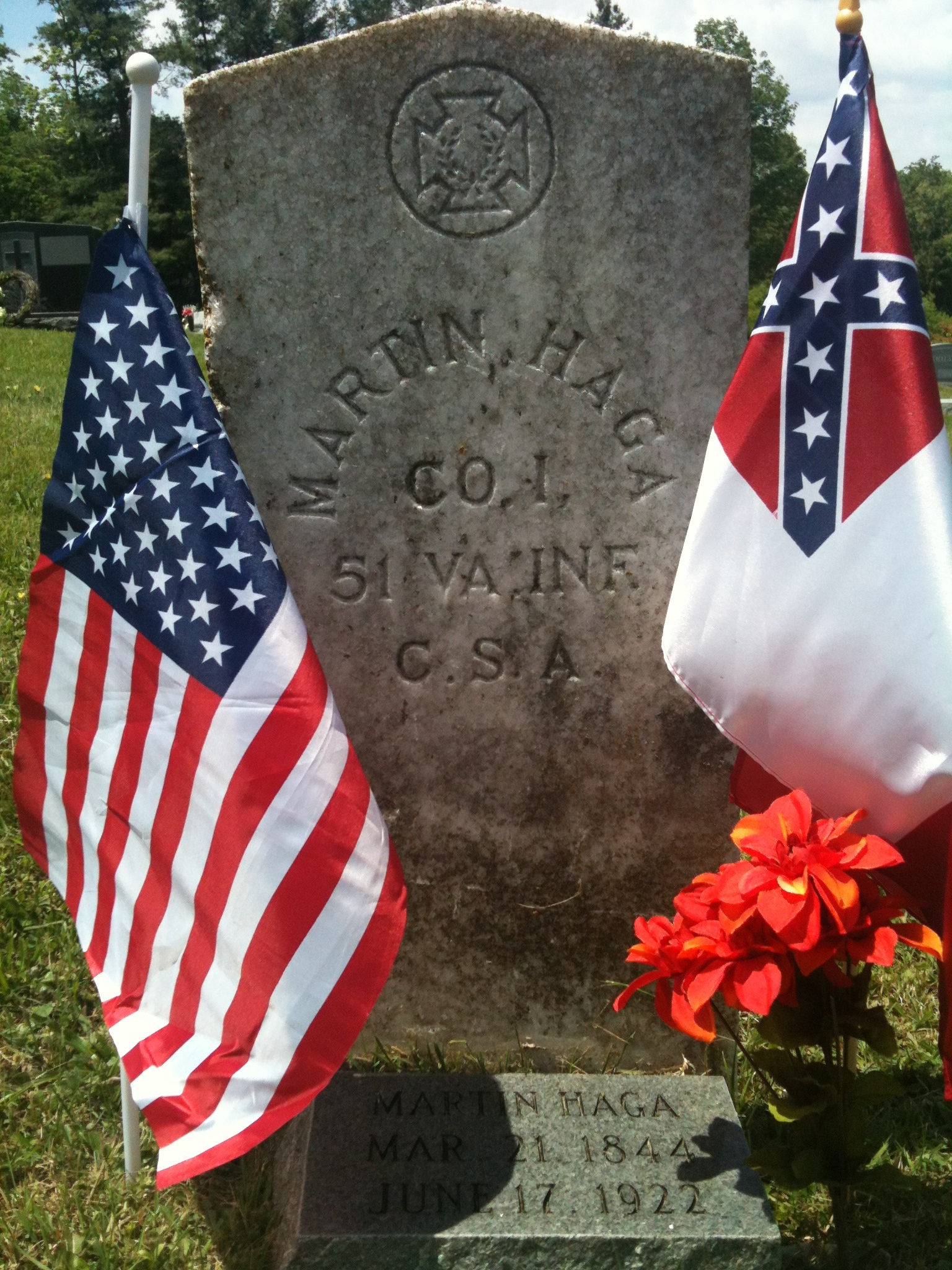 Martin Haga (Confederate Veteran - Co. I, 51 Virginia Infantry)
